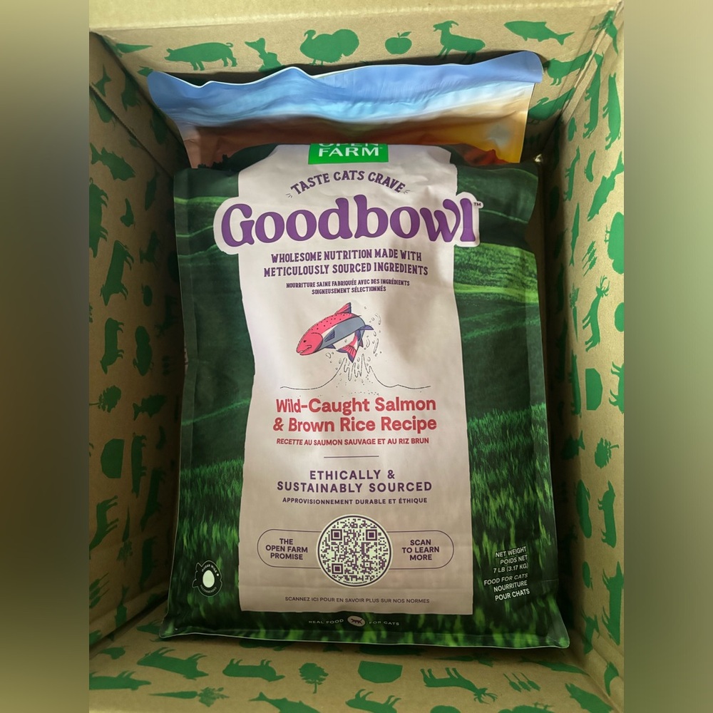 Open Farm salmon and brown rice cat food 7lb bag - Picture 2 of 7